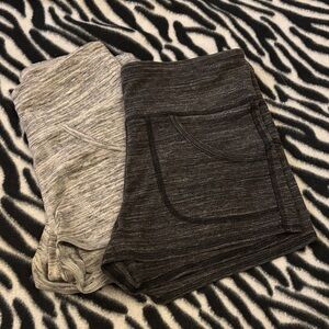 Aeropostale Gray and Black Yoga Shorts